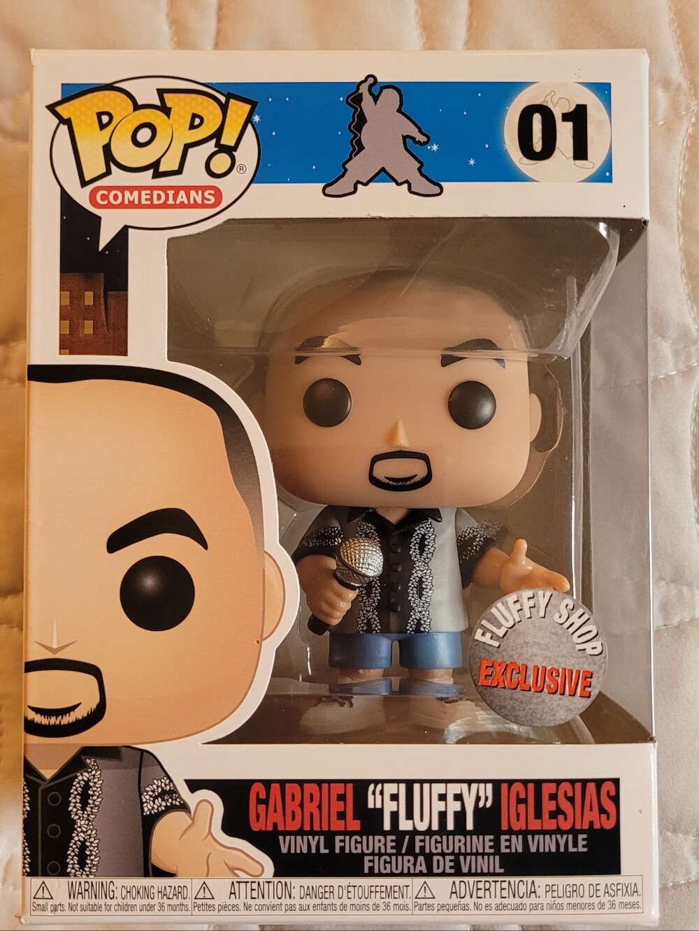 Funko Pop Gabriel Fluffy Iglesias Shop Exclusive 01 With Box Protector Vaulted